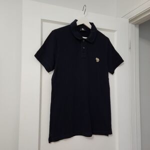 Paul Smith Zebra Polo Shirt in Navy size small
